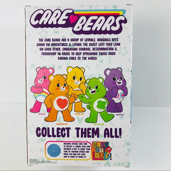 Care Bears Plush 14" Grumpy Bear with Special Care Coin New in Box - Picture 3 of 5
